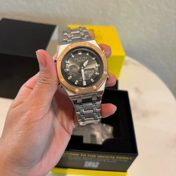 Activa X Invicta Digital Unisex Watch - 45.5mm, Silver
