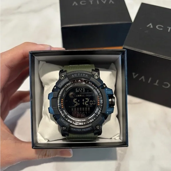 Activa X Invicta Digital Men's Watch - 56mm, Green