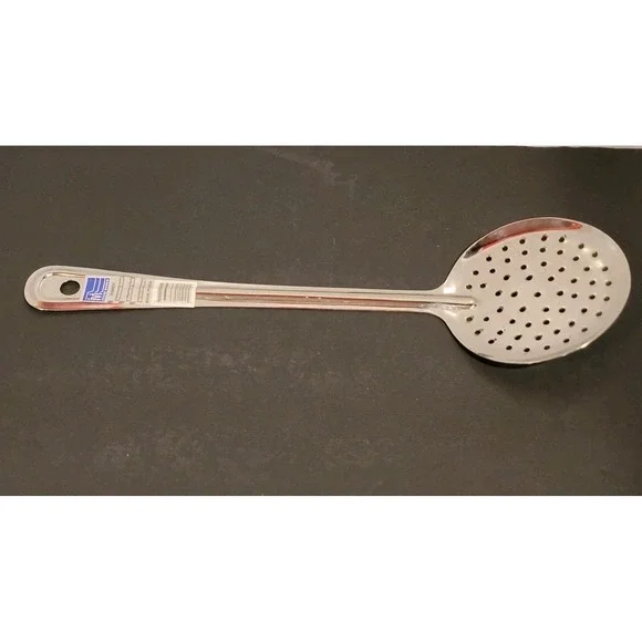 Stainless Steel Kitchen Skimmer Strainer Slotted Spoon 13