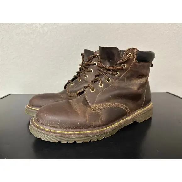 Doc Dr Martens Leather Boots Men 14 Grunge Twee Chunky Y2K Streetwear Edgy Punk