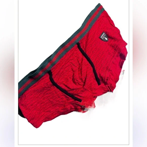 Vintage Gucci Red Boxer Briefs Sz XXL Men Boxers