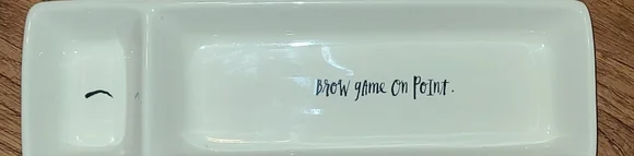 Rae Dunn by Magenta Brow Game On Point Dish