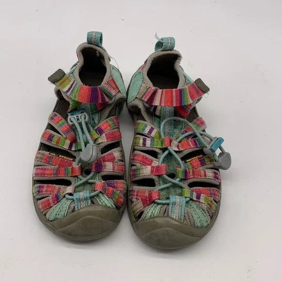 Keen's Girls Whisper Raya Fusion Waterproof Hiking Sandals size 12