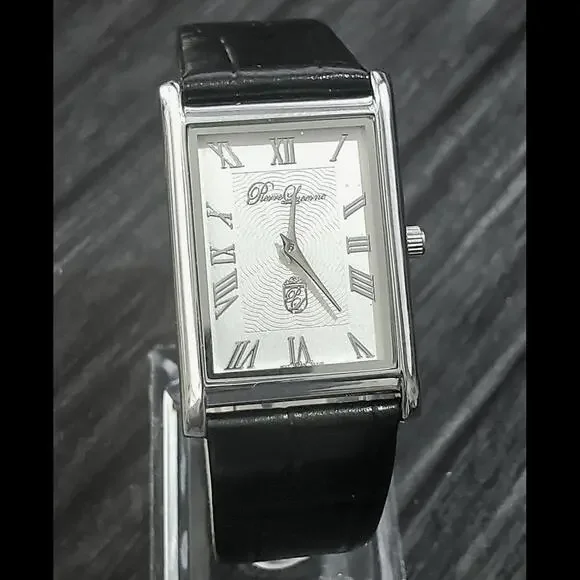 Pierre Lucerne Seiko Y120 Mens SQ Tank Watch Roman‎ Wave Dial