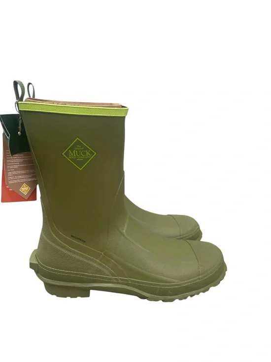 The Muck Boot Company Men’s Harvester 12” Rubber Boot, Olive, Size 13, NIB