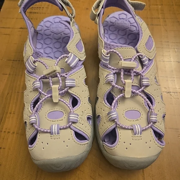 Khombu Youth 3 Sandals Graym and Lavender‎
