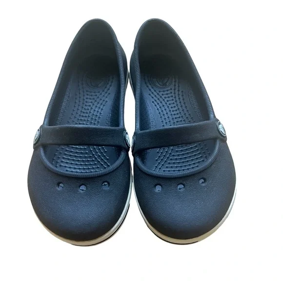 Crocs Black & white Genna Mary Jane Shoes