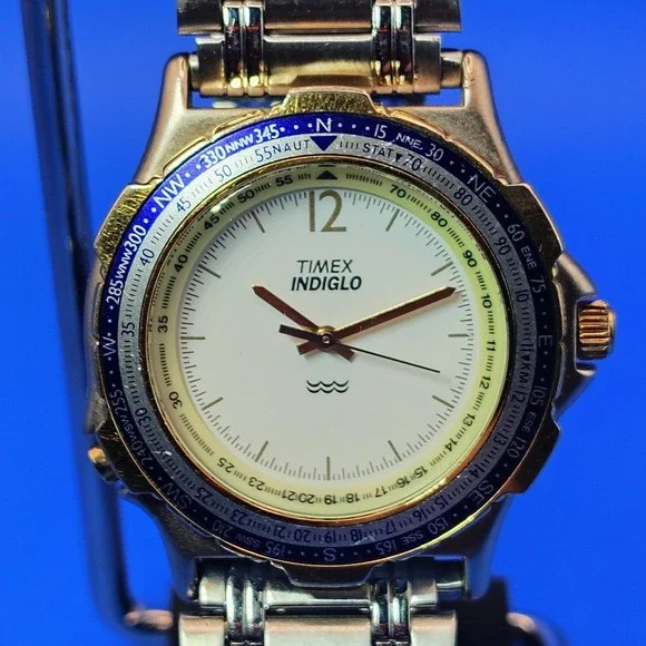 Vintage 1992 Timex‎ Navigator Sailor 36mm Mens Quartz Field Watch (No Indiglo)