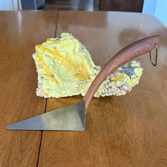Handmade Madrona Wood Pie Server