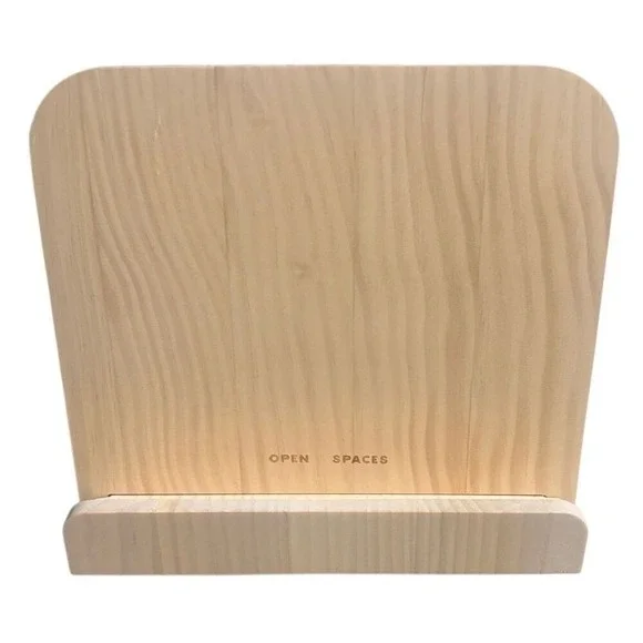 Cookbook Holder by‎ Open Spaces Light Pine Wood New in Box 10.6 X 10.7