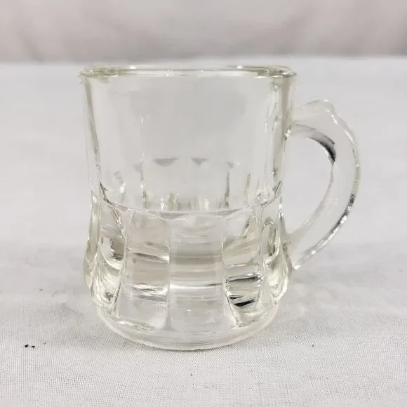 Vintage Federal Mini Beer Mug Shot Glass w/ Handle 2