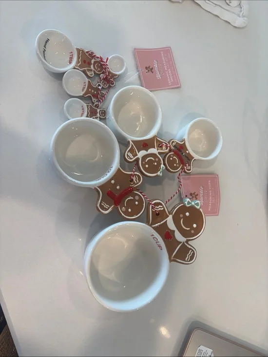 Gingerbread Measuring Cups - Festive Cookie Set