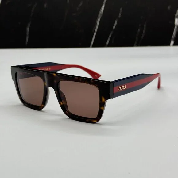 NEW GUCCI GG1868S 002 HAVANA BLUE RED UNISEX SUNGLASSES GUCCI