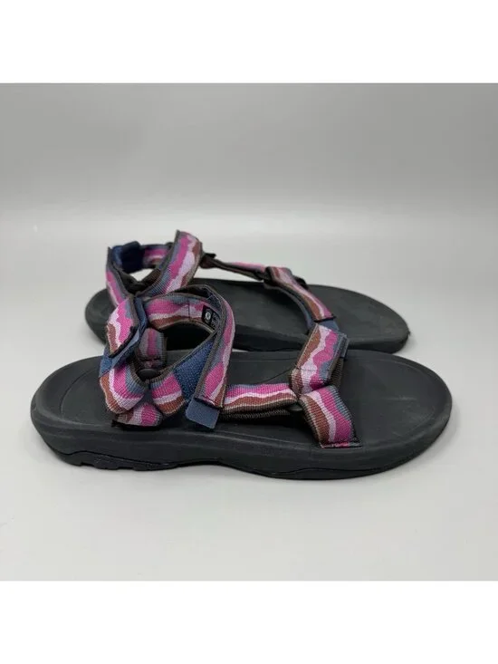 Teva Shoes Girls Size 4 Multi Color Sport Sandals Hook & Loop Hiking 1019390Y