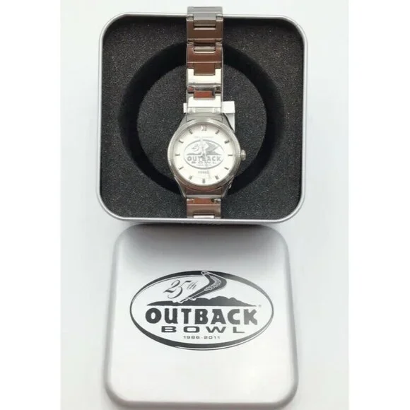 Fossil Watch Outback Bowl 2011 25th Anniversary College Football *Needs Battery*