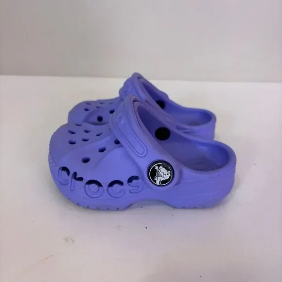 Crocs Baby Purple Classic Clog Shoes Size‎ Child 4