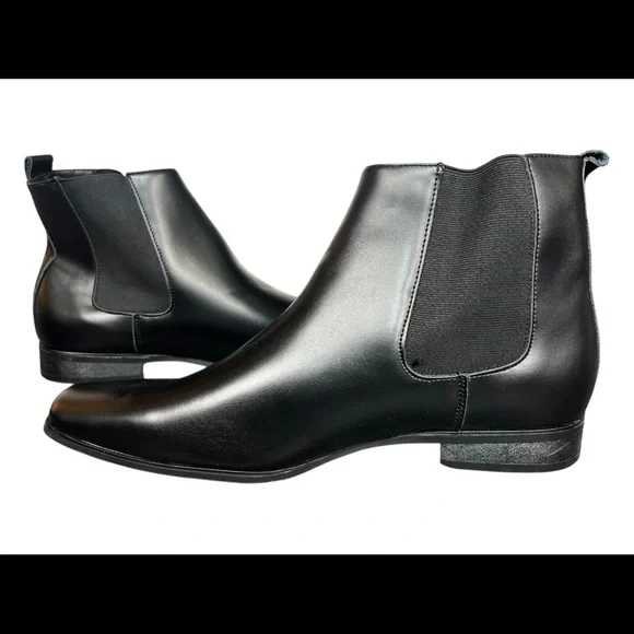 Calvin Klein Men's Brayden Chelsea Boot- size 10.5- Black