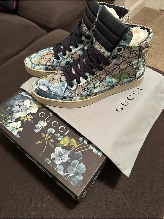 Gucci Blooms Blue High Tops - Gucci 10 (US 11)