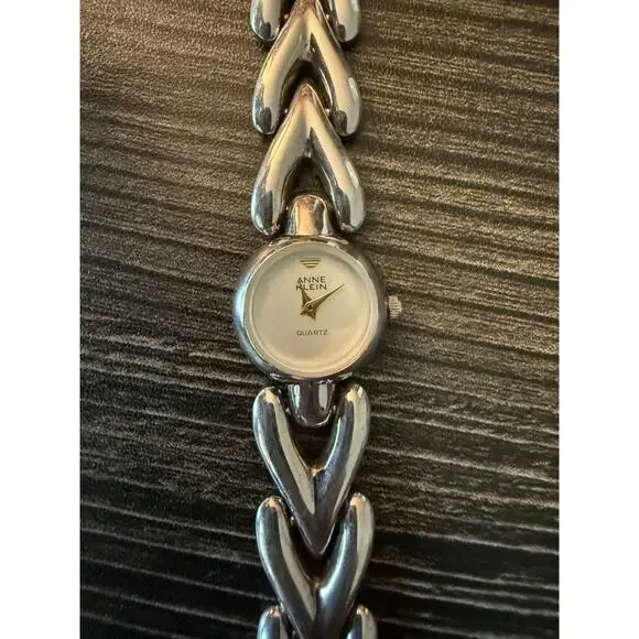 6/$25 Anne Klein Stainless Steel Silver Quartz Watch