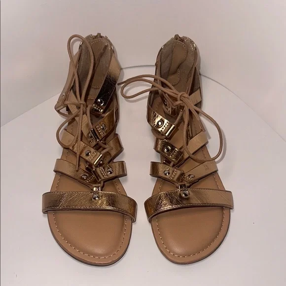 Dolce Vita Youth Girls Curse Strappy Gladiator Sandals Size‎ 3 Golden Rose