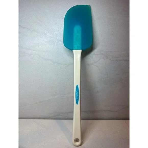 Vintage Blue &‎ White Oneida Silicone Scraper Spatula