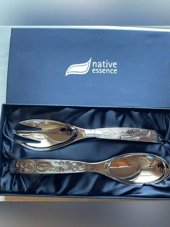 Native Essence Silver Serving Spoon Set