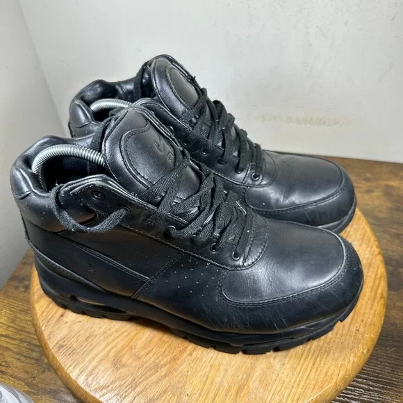 Nike ACG Air Max Goadome Mens Black Leather Boots 865031-009 Size 10