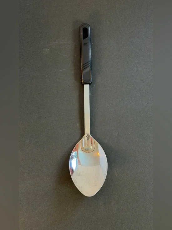 Good Cook Stainless Steel Basting Spoon With Black Handle 12”