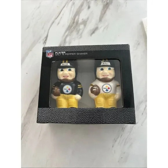Pittsburgh Steelers Official NFL Player Salt & Pepper Shakers 2014 By Memory Co.