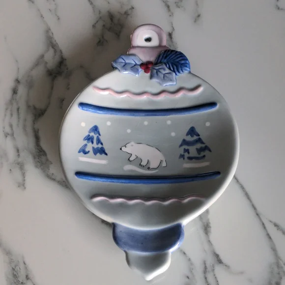 Pfaltzgraff Winter Frost Spoon Rest