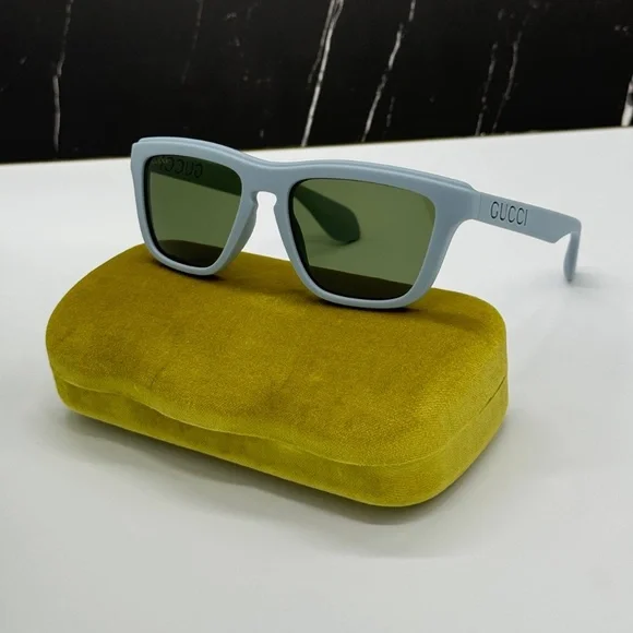 NEW GG1571S 003 GUCCI LIGHT BLUE GREEN UNISEX GUCCI SUNGLASSES