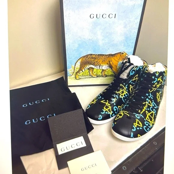 Gucci Apollo GG Limited Edition Hi Top Sneakers Men's 9 Women's 10