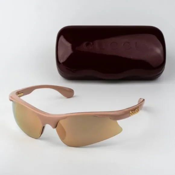 Gucci Men Sunglasses Pink Mirror Mask GG1774S 004 BRAND NEW