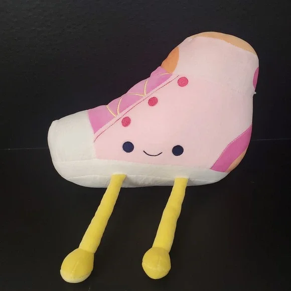 Inter-American Plush Pink Shoe Shaped Sneaker Pillow W/ Legs 12