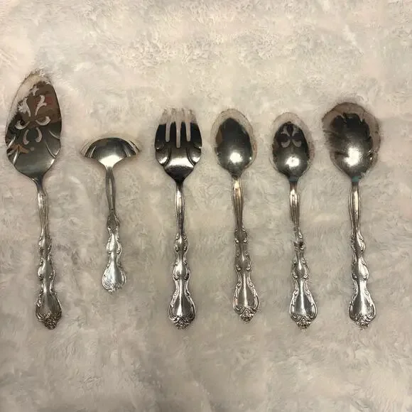 International Silverplate Interlude Servware Set 5 Serving Utensils Spoon Fork