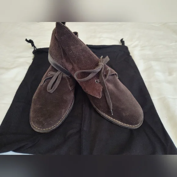 BOTTEGA VENETA Men’s Brown Suede Chukka Boots Made in Italy