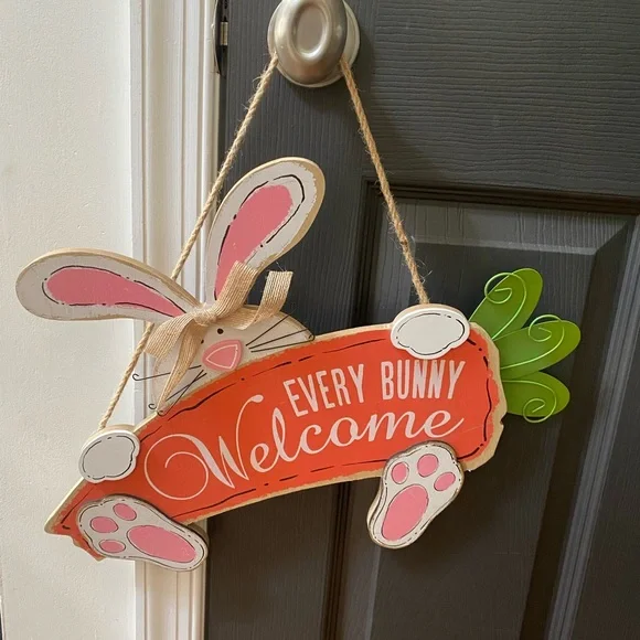 Easter Bunny Welcome Sign