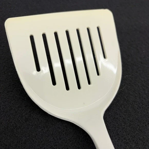 VTG‎ Nylon EKCO USA 7 Slotted Spatula Turner Kitchen Utensil White 4in Wide