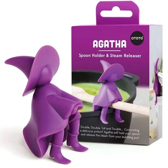 OTOTO Agatha Spoon Holder & Steam Releaser - Purple New in Box