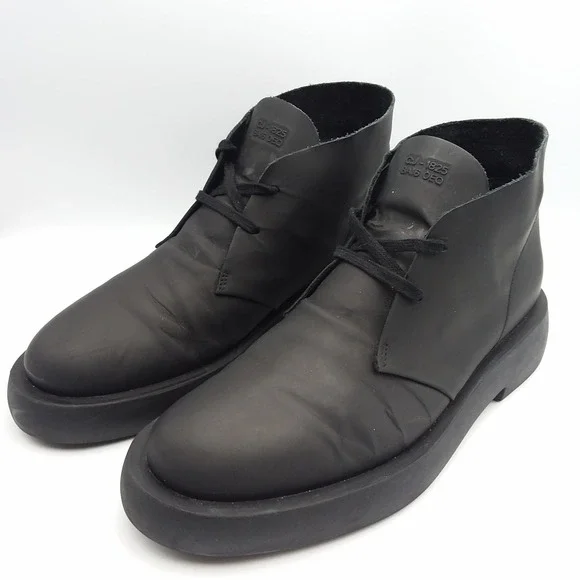 Clarks Originals Mileno Desert Mens Size 10 Black Leather Chukka Boots EU43