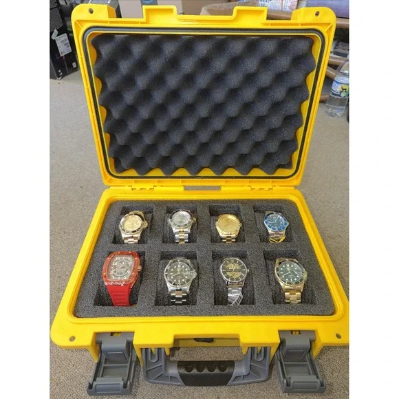Invicta Watches Mens Lot Of (8) Brand New In Yellow Dive Case W/ Boxes Rare