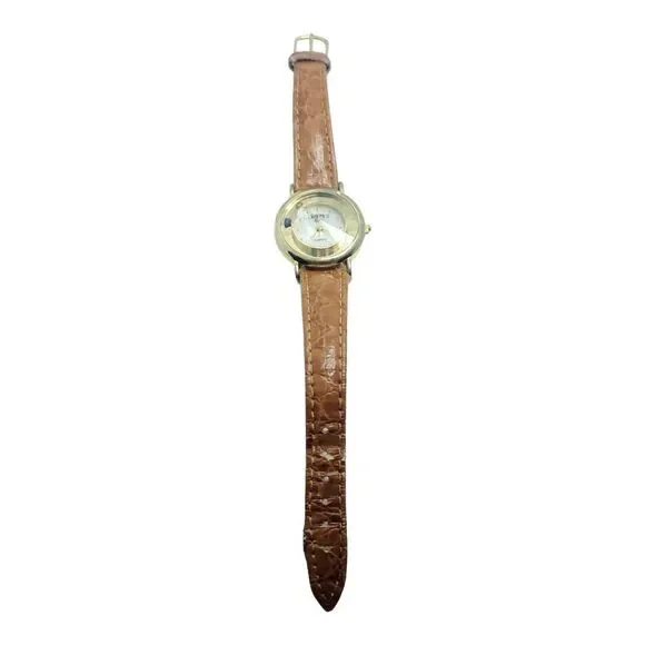 Vintage Sergio II Quartz F-BDDCJ Brown Lesther‎ Women's Watch