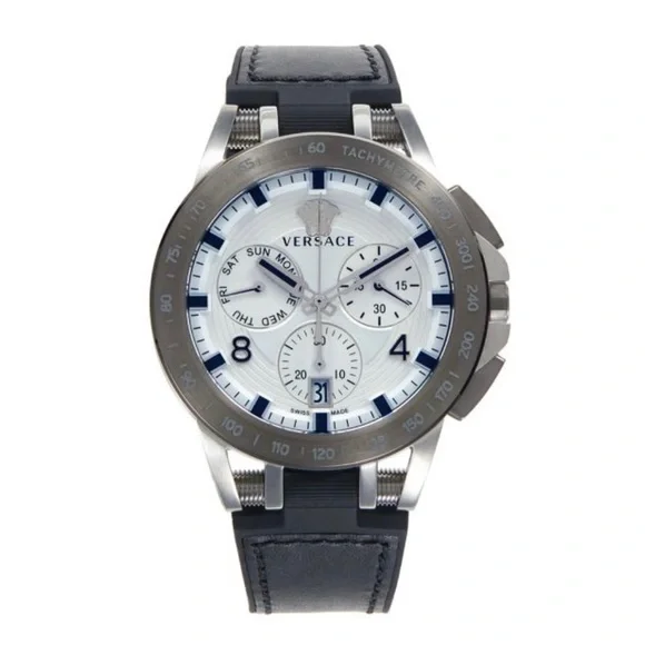 Versace Sport Tech Stainless Steel & Silicone Strap Watch