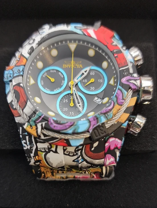 Invicta Bolt Swiss Ronda Z60 FE Caliber Mens Watch 53mm Aqua Plating Steel 45488