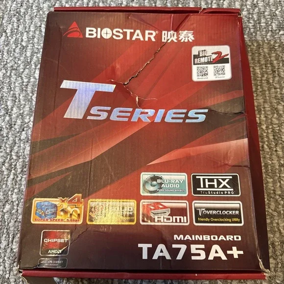 Biostar T-Series Mainboard TA75A+ Brand New Sealed Open Box