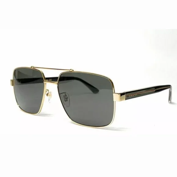 Gucci Men's Gold Rectangle Sunglasses!