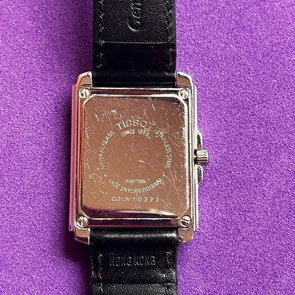 Tissot D130/230K Two Timer Analog Digital Tank Watch