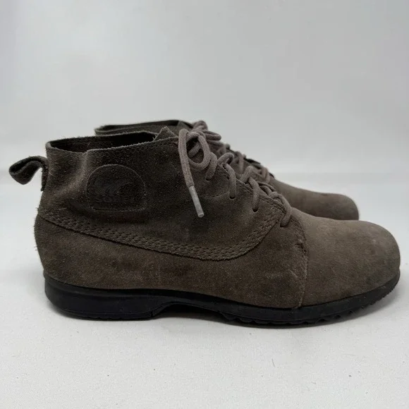 *FLAWS‎ Sorel Mens Greely Boots Chukka Brown Suede NM1981-255 US 10