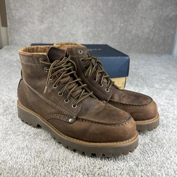 American Eagle Mens Brown Leather Chukka Ankle Lace Up Shoe Size 13 2401-207