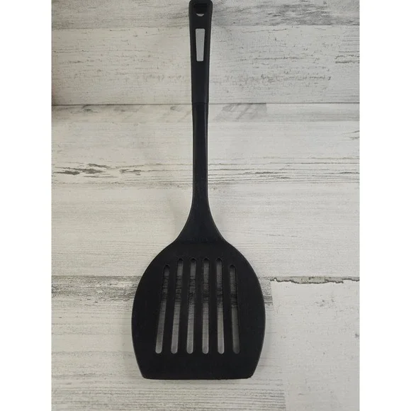 Calphalon Black Nylon Slotted Turner Spatula Heat Resistant Non-Stick Safe